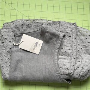 Francesca Bettini Linen Dress -  Light Taupe, Size M - Made in Italy